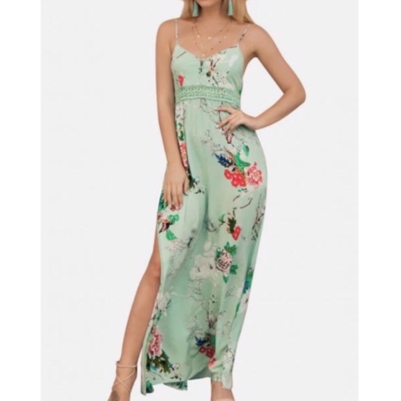 👗LAST ONE👗 MINT FLORAL MAXI DRESS - Picture 5 of 7